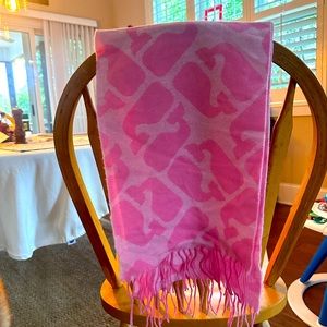 Pink Vineyard Vines Winter Scarf